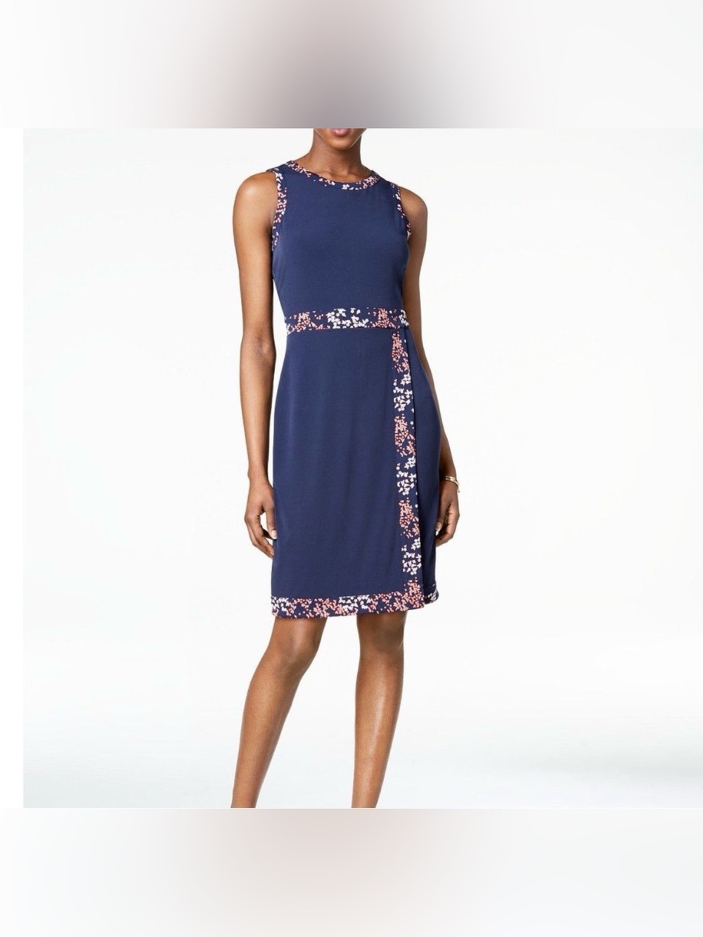 MICHAEL Michael Kors Faux Wrap Floral Print Dress size Medium